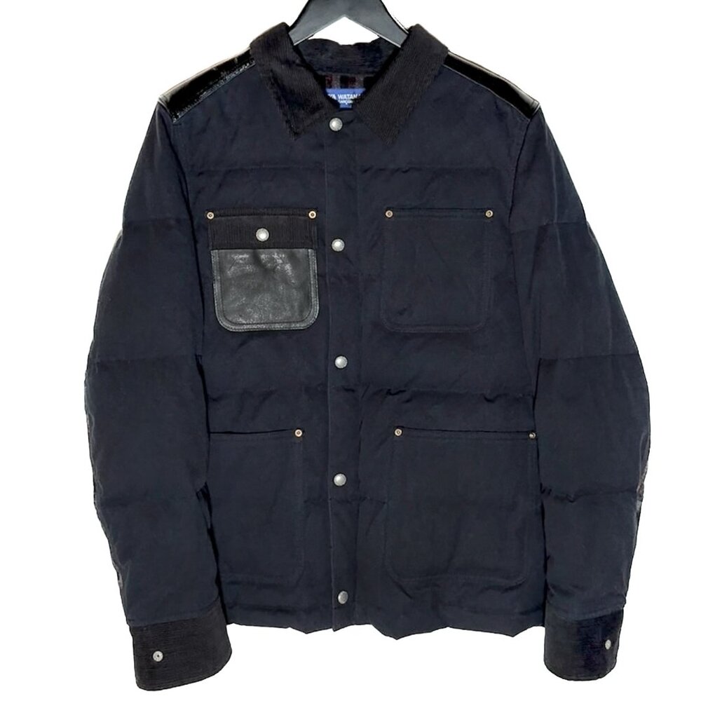 Junya Watanabe Comme Des Garçons Navy Blue Down Blazer Jacket